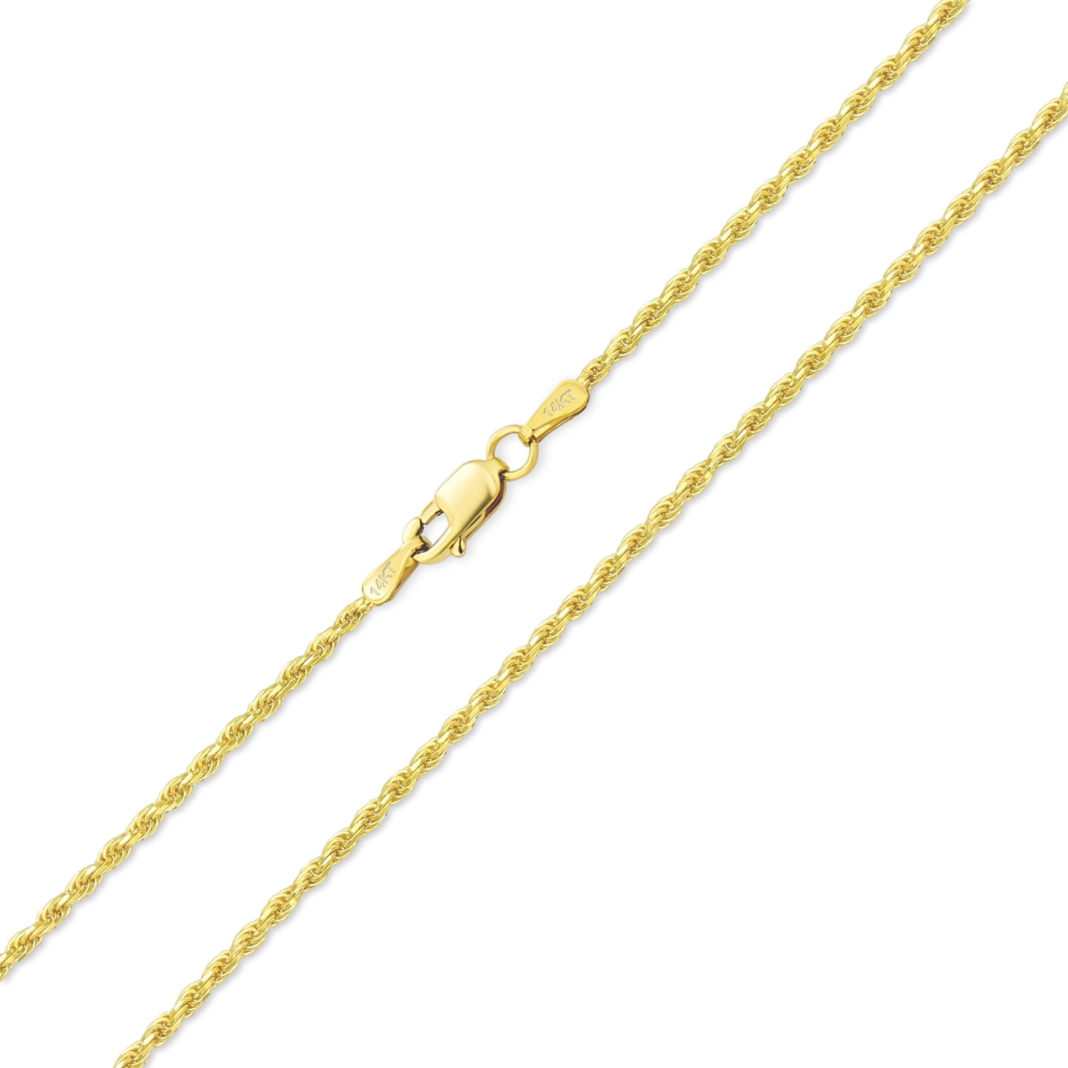 Solid 14k Yellow Gold 3MM Diamond-Cut 