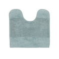 thumbnail image 3 of Better Trends 20" x 20" U-Shape Toilet Rug 100% Cotton Non Slip Tufted Contour Bath Mat, Water Absorbent Bathroom Rug, (Blue) Granada Collection, 3 of 6
