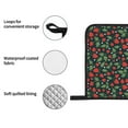 thumbnail image 4 of Pofeuu Strawberry Print Oven Mitts and Pot Holders 4 pcs Set,High Heat Resistant 500 Degree Extra Thicken Long Kitchen Cotton Oven Glove for Cooking, 4 of 6