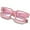 Pink, variant on Square Thick Frame Glasses for Women Men Fashion Blue Light Glasses Trendy Chic Computer Eyeglasses (White)