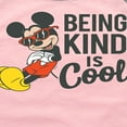 thumbnail image 3 of Mickey & Friends - Mickey Kind Is Cool - Toddler And Youth Girls Raglan Graphic T-Shirt, 3 of 5