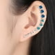 thumbnail image 2 of Pendientes Aros para Mujer Cristales Puños Plata con Pendientes Pendientes Circonita, 2 of 5