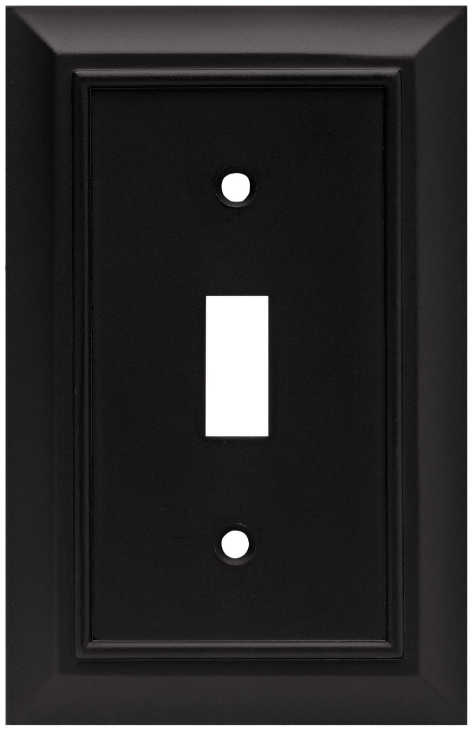 Flat Black Brainerd 64219 Architectural Single Toggle Switch Wall Plate/Switch Plate/Cover 