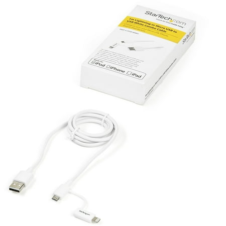 StarTech.com - 3.3' Lightning USB Charging Cable - White