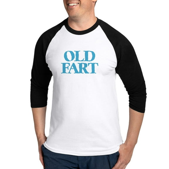 CafePress - Old Fart Baseball Jersey - Cotton Baseball Jersey, 3/4 Raglan Sleeve Shirt