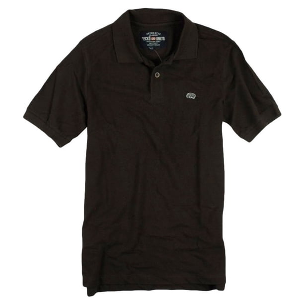 Ecko Unltd. Polo de rugby de color sólido Wallburner para hombre, marrón, pequeño