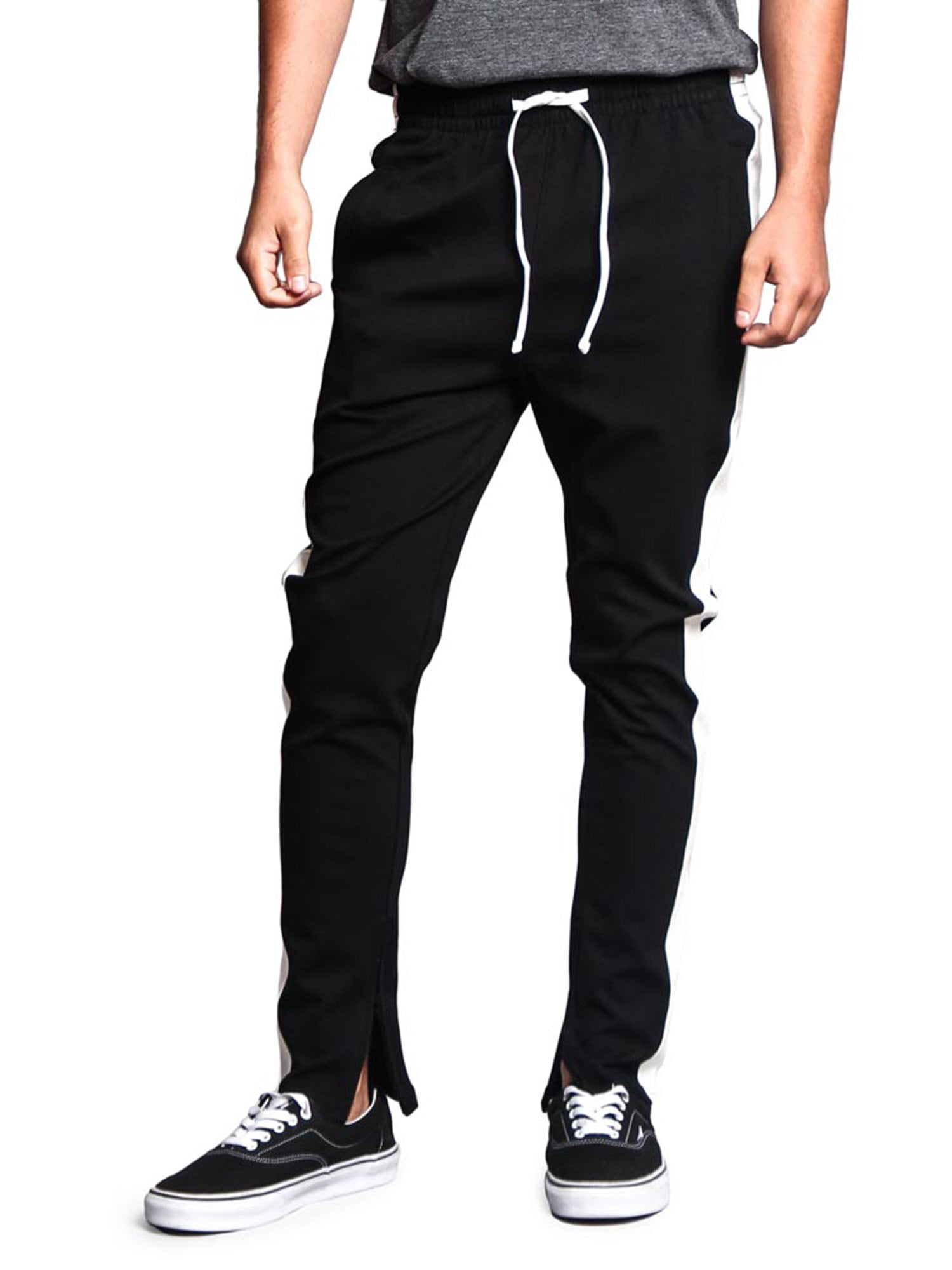 FOG American striped black hip-hop ankle zipper sweatpants. at Rs 2099.00, Men Regular Fit Trousers, Men Formal Pants, पुरुषों की पैंट - Miss Merylin,  Imphal