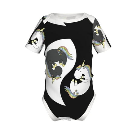 

Gaeub Unicorn in Yoga Print Infant Climbing Onesie Toddler Outfit Newborn Baby Bodysuit Baby Boy Girl Clothes -18 Months
