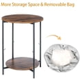 thumbnail image 7 of End Table with Storage Small Round Sofa Side Tables for Living Room, 7 of 7