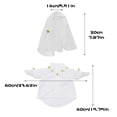thumbnail image 3 of Sruoe Porch Goose Outfits, Porch Goose Clothes, 23 Inch Cement Goose Clothes Dress, Duck Clothes for Holiday Outdoor Garden Yard Lawn Patio Statue Decor Party Decorations, 3 of 9