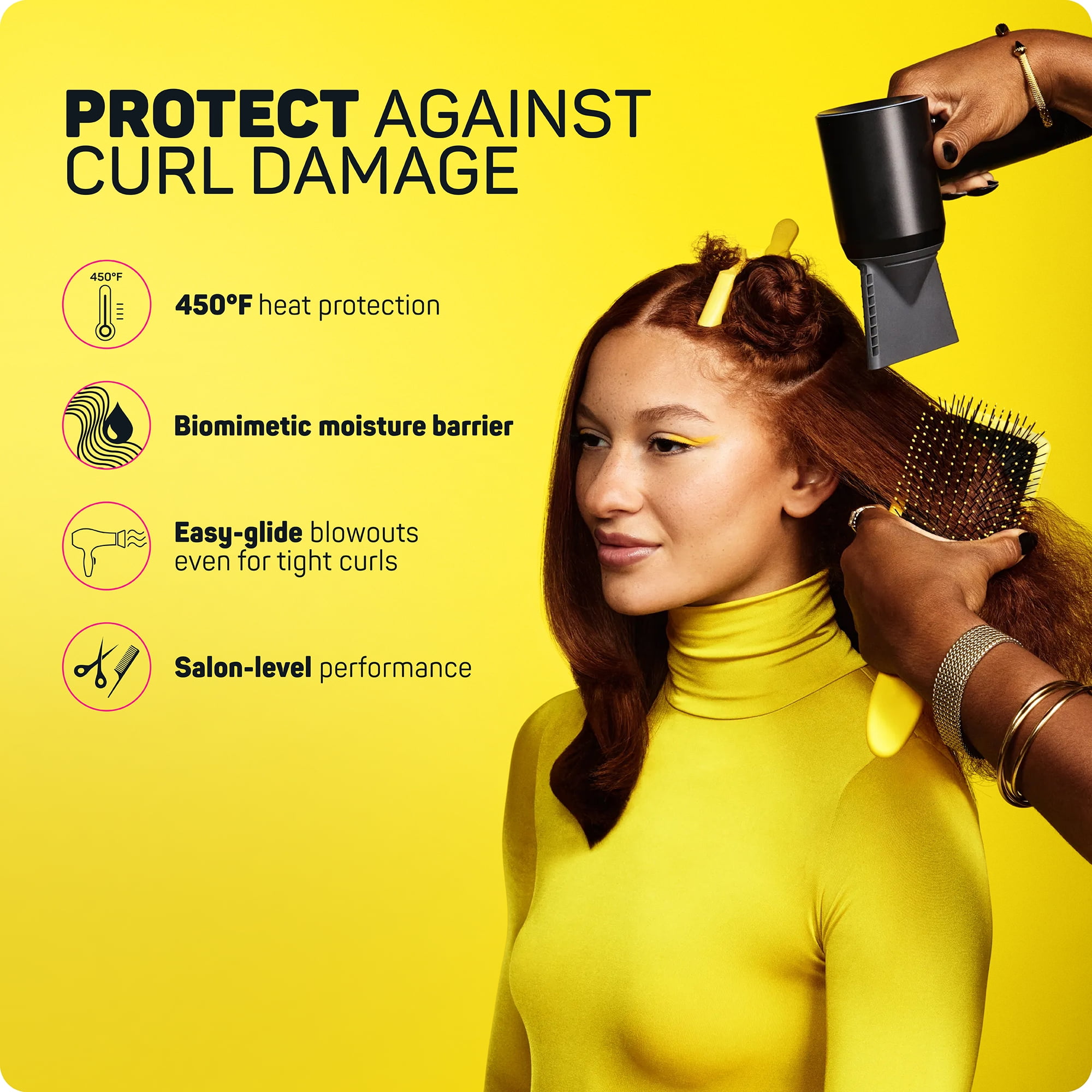 Marc Anthony STRICTLY CURLS, Curl to Straight Ultimate Blowout Heat Protective Spray, 6.7 fl oz