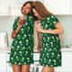 thumbnail image 4 of Easygdp Happy St. Patrick's Day Camisón de manga corta para mujer, informal, estampado, 4 of 6