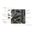 thumbnail image 3 of GIGABYTE B550M K AM4 AMD B550 Micro-ATX Motherboard with Dual M.2, SATA 6Gb/s, USB 3.2 Gen 1, Realtek GbE LAN, PCIe 4.0, 3 of 6