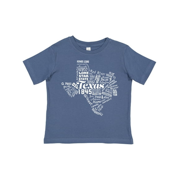 Inktastic Texas Word Salad State Outline Boys or Girls Toddler T-Shirt