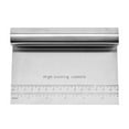 thumbnail image 1 of Zootealy 6-Inch Dough Cutter with Measuring Scale Pastry Scraper Multi-Purpose Food Chopper Stainless Steel Bench-Scraper Kitchen Utensil Perfect for Cake Pizza Noddle Bread Butter Baking, 1 of 8