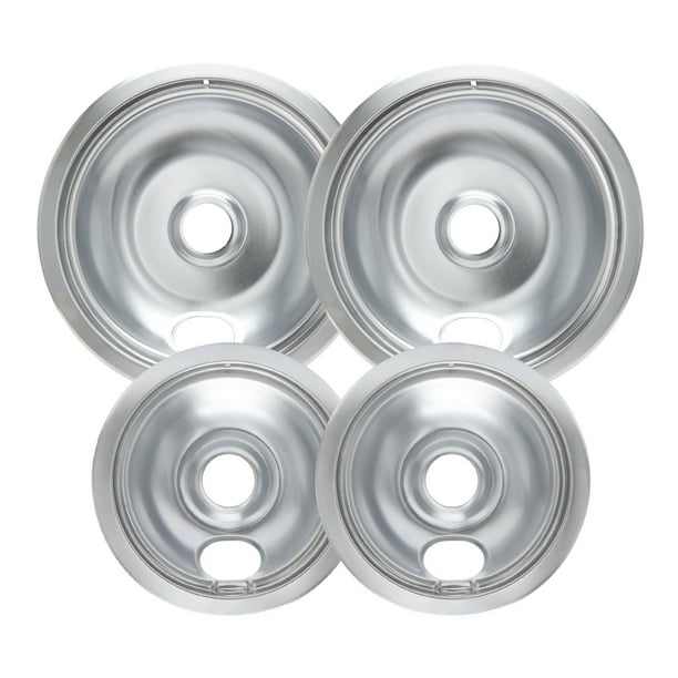 316048413 and 316048414 Chrome Drip Pans, Compatible with Kenmore