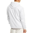 thumbnail image 4 of Hanes pour Hommes ComfortBlend EcoSmart Chandail à Capuchon à Fermeture Éclair Intégrale, L, Blanc, 4 of 5