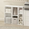 thumbnail image 7 of Furinno Reed 2-Tier Multipurpose Clothing & Closet Storage Organizer Shelf, 10-Inch Width, White, 7 of 7