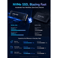 thumbnail image 2 of Rumtuk 16-inch Laptop, 16GB DDR4 RAM, 512GB NVMe SSD, N95 Quad-core(Up to 3.4GHz),Win 11 Pro/Office ,FHD 1920x1080 IPS, Backlit KB, Numpad, Fingerprint, Webcam, WiFi, HDMI, Work,Study&Play, Silver, 2 of 7