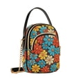 thumbnail image 7 of FORMRS Crossbody Bag for Women Quilted Travel Shoulder Cell Phone Purse with Chain Strap Handbag, Blooming Flowers, 7 of 7