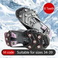 thumbnail image 3 of Specollect 4 Pcs Ice Cleats for Shoes Traction Spikes Non-Slip Snow Grips for Hiking Walking Outdoor Safety on Ice Snow M, 3 of 7