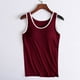 thumbnail image 1 of Camisola de manga corta para mujer con almohadilla para el pecho, sin aros de acero, ropa interior para yoga, pijamas deportivos para mujer, 1 of 6