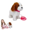 thumbnail image 1 of PLGEBR 2026 Lifelike Robot Dog Toy, Interactive Walking Plush Puppy with Touch Sensing, Voice Mimic & Sounds, Leash Remote Control, Soft Fur Battery Powered for Kids, 1 of 8