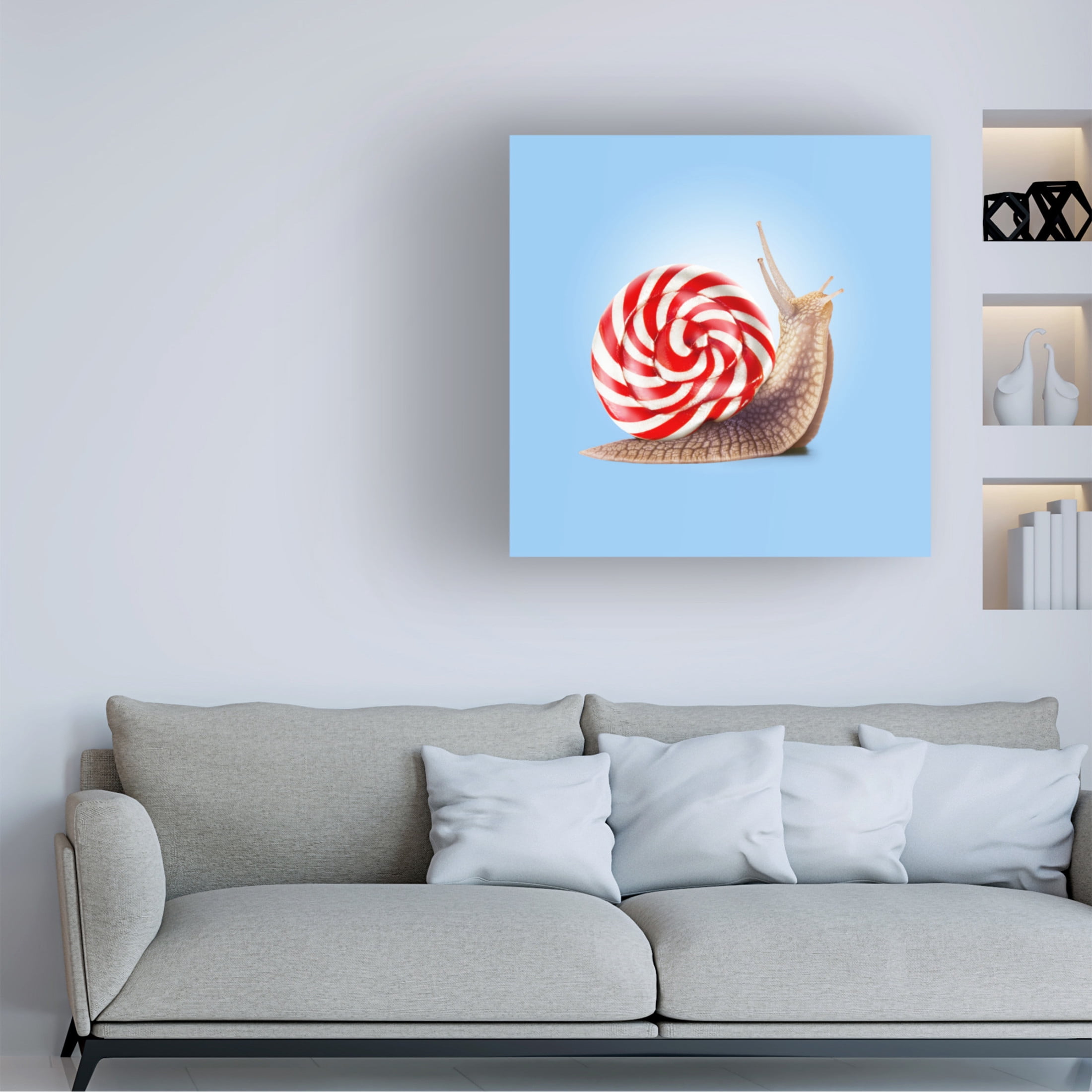 Trademark Fine Art Artem Pozdniakov  Snail Candy Canvas Wall Art
