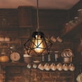 thumbnail image 6 of Household Lampshade Cage Chandelier Light Cover Wrought Iron Lamp Covers Bulb Cage for Dining Room Cafe Office Shop Ornament , Black, 6 of 10