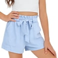thumbnail image 2 of JAJAHO Girls Summer Shorts With Pockets Soft Stretchy Casual Drawstring Shorts Kids Playwear 5-14Y Classic Bottoms, 2 of 3