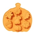 thumbnail image 2 of Dmlowu Thanksgiving Fall Silicone Molds, 6 Cavity Pumpkin Maple Leaf Mini Muffin Pan, Food Grade Holiday Baking Essentials for Chocolate Candy Pie Dessert, 2 of 6