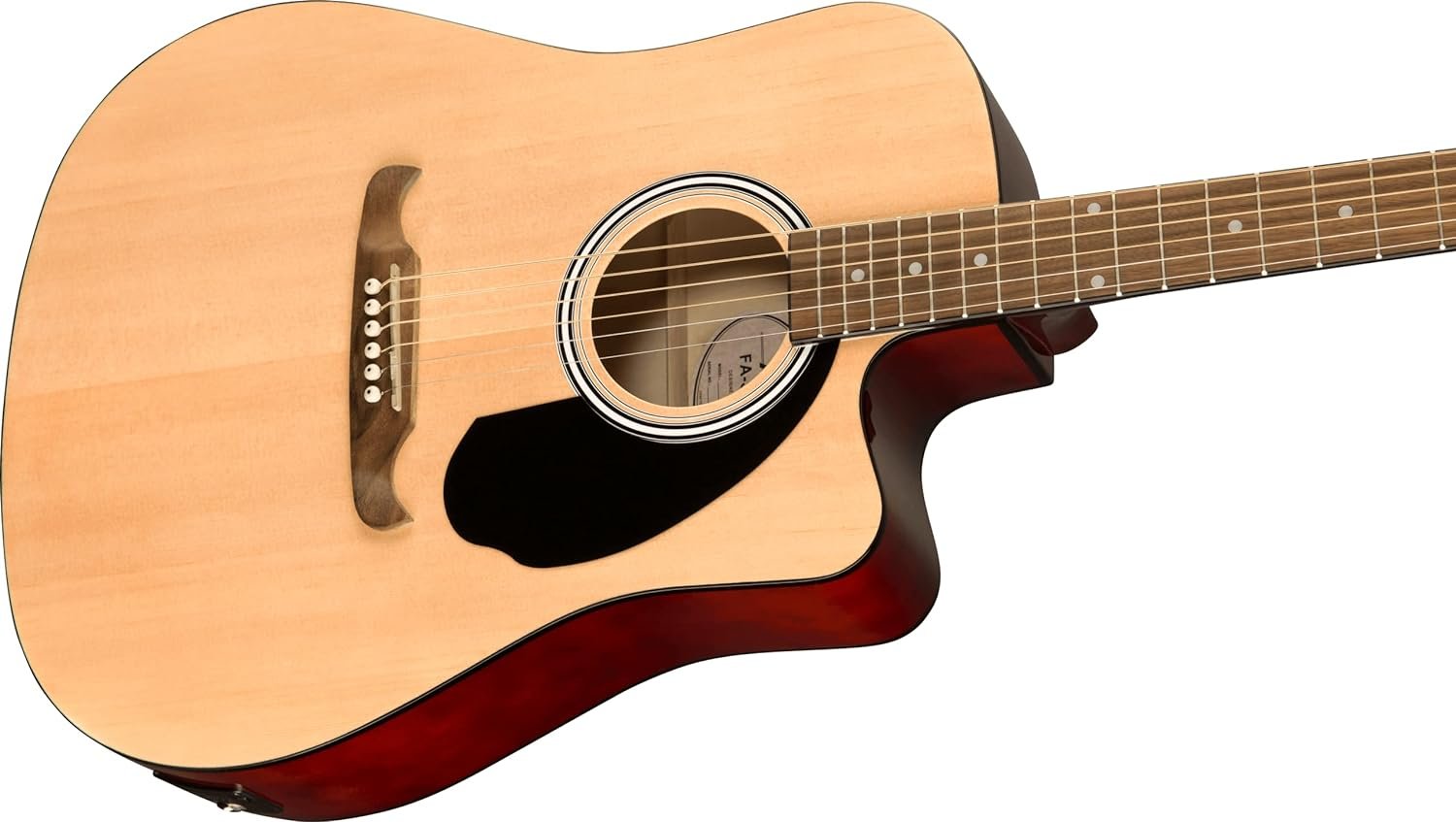 Fender FA-125CE Dreadnought Acoustic Guitar, with 2-Year Warranty, Natural