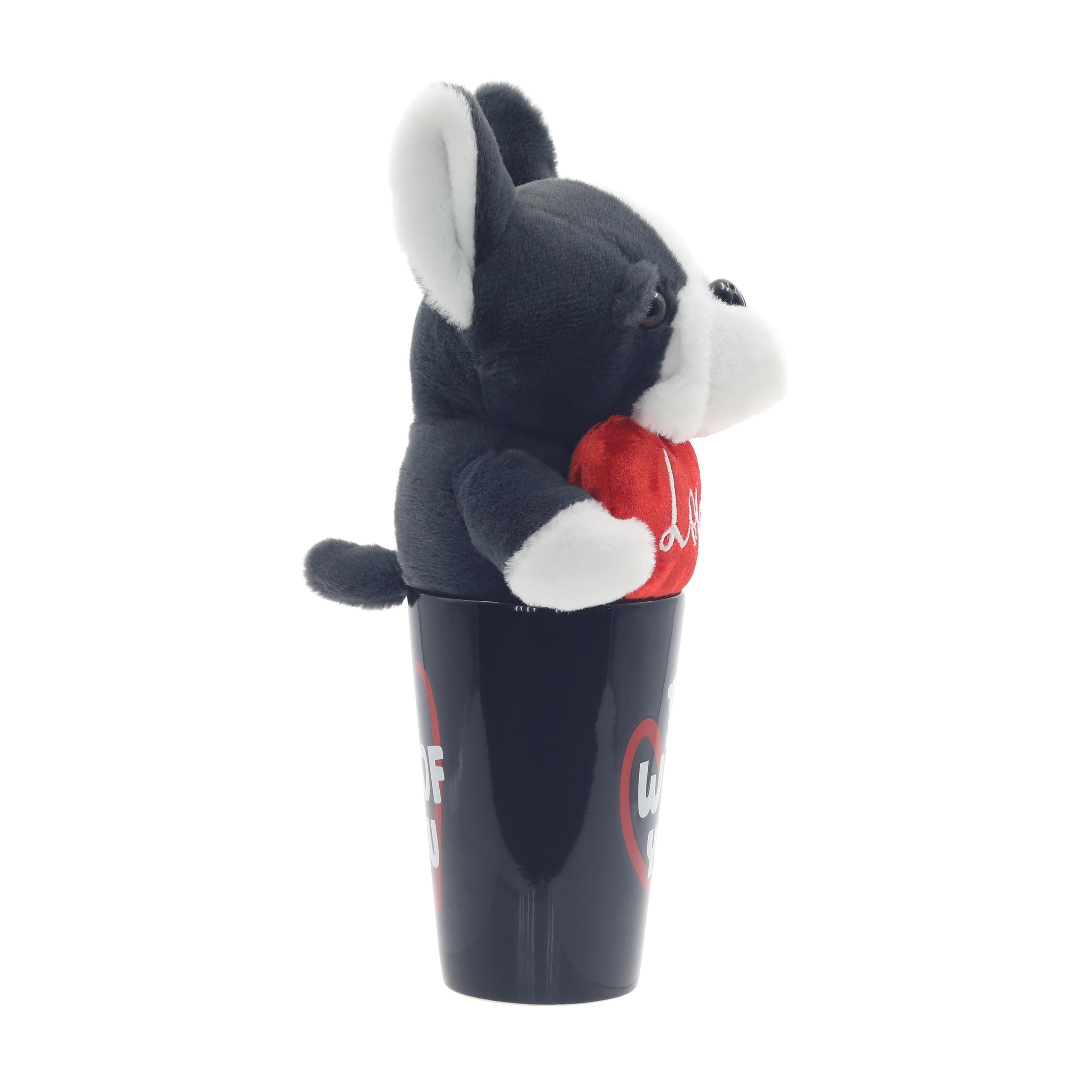 Bulldog Plush and Valentine Mug Two-Piece Set, Way to Celebrate