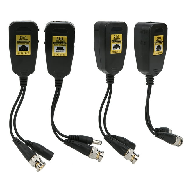 Video Balun Transceiver, Anti Thunder HD Video Transmitter, HD Video Transmitter, Small Durable Portable For Anti Thunder Surge Protection