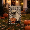 thumbnail image 5 of FEOLGEHLY Halloween Decorations Outdoor Indoor, Halloween Garden Flag Pumpkin Witch Spooky Yard Flag Fall Outdoor Decor For Porch Patio Garden Halloween Decorations Clearance (C), 5 of 7