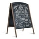 thumbnail image 2 of Costway Pizarra de Pie Plegable Madera Publicitario Mensaje Bar Restaurante Tienda Signo Caballete, 2 of 10