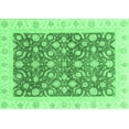 thumbnail image 1 of Ahgly Company Indoor Rectangle Oriental Emerald Green Traditional Area Rugs, 2' x 3', 1 of 4