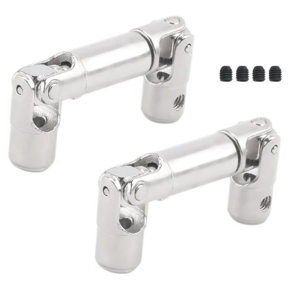 2PCS Upgrade Metal Driving Shaft for 1/16 RC Car Parts Crawlers Truck,Silver metal Silver,2 * Driving Shaft 1 * Screws Set