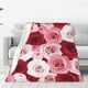thumbnail image 1 of Balery Rose Manta de Felpa Suave y Acogedora – Cobija de Franela Aterciopelada para Cama, Lavable y Cálida para Sofá, Mascotas, Transpirable-80"x60", 1 of 7