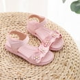 thumbnail image 5 of Abomasnow Clearance Sales Today! Toddler Girls Sandals Little Girls Kids Glitter Flower Open-Toe Flat Dress Sandals Summer Shoes Toddler Sandals, 5 of 7