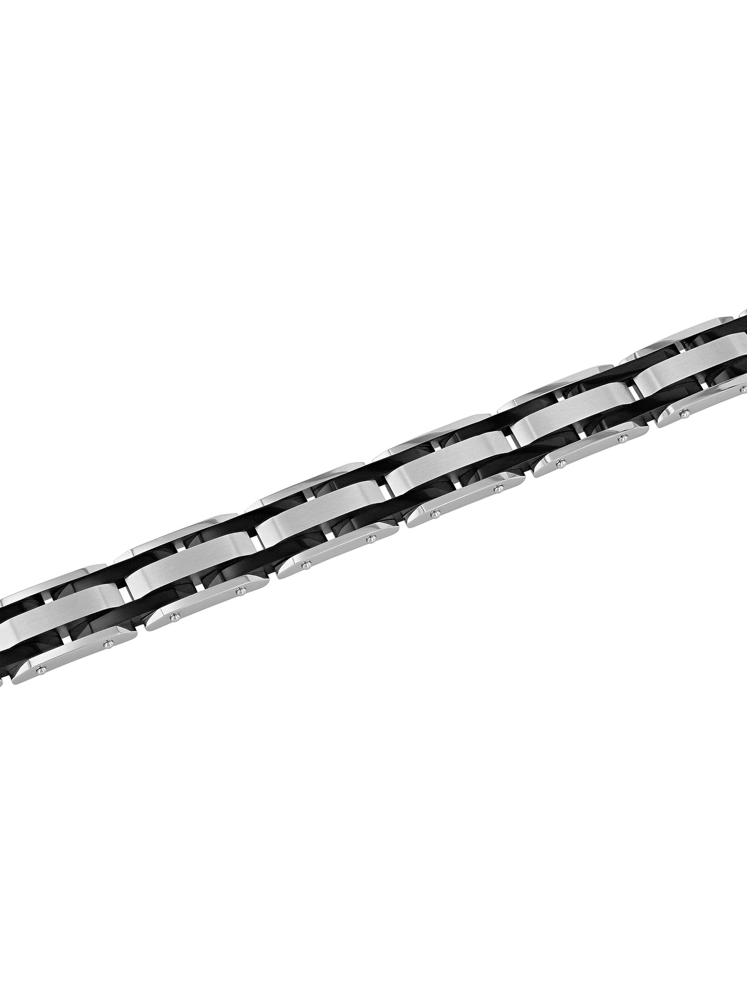 Mens Lab-Grown Diamond Accent Two-Tone Stainless Steel Pendant Necklace & Bracelet Set, Set of 3