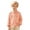 Orange, variant on Kids Boys Long Sleeve Striped Button Down Shirt Lapel Collar Gentleman Top 4-13Y Red 140