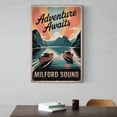 thumbnail image 6 of Motivational Milford Sound Poster Retro Inspirational Vintage Travel Wall Art for Office Classroom Travel Themed Living Space Canvas Poster, 6 of 8