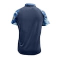thumbnail image 4 of Havenx Men's 1776-2026 Camo Raglan Polo Shirt American Flag Print Camo Polo Short Sleeve Button T-Shirts Lapel Patriotic 4th Of July Fashion Causal Vintage Clothes,Blue 4XL, 4 of 4