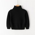 thumbnail image 2 of PINQI Toddler Christmas Pullover Sweater 2-14 Years Boys Girls Funny Kids Warm Long Sleeve Turtleneck Sweatshirt Crewneck Winter Clothes(Black,11-12 Years), 2 of 4