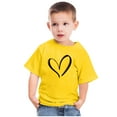 thumbnail image 4 of BLVB Valentine's Day Shirts Boys Girls Cute Heart Graphic T-Shirt Casual Short Sleeve Tee Tops for Toddler Kids, 4 of 4