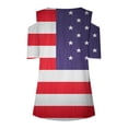 thumbnail image 5 of IROINNID 4th of July T-Shirt For Women Fashion Summer Casual Strapless Blouse Top V-Neck Women Tops America Independence Day, 5 of 5