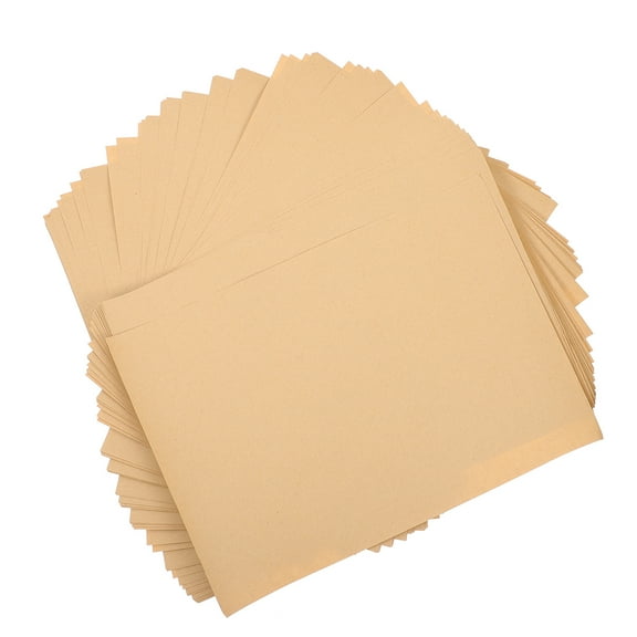 Zehuanyu 100 Pcs Tar Paper Newsprint A4 Kraft Cardboard Kraft Paper 30X21X0.01CM