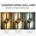 thumbnail image 3 of Lámpara de pared LED de acrílico con luz de pared interior espiral nórdica iluminación tricolor 6000K Hugtrwg Para estrenar, 3 of 9