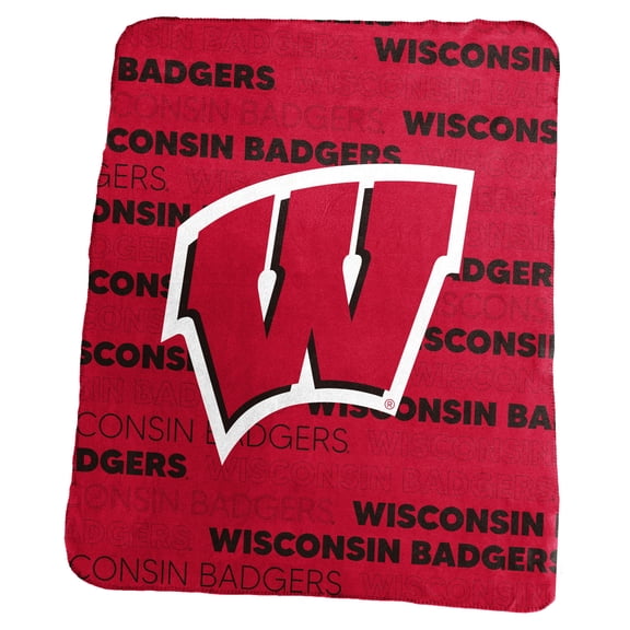 Logo Brands 244-23C Wisconsin Classic Throw